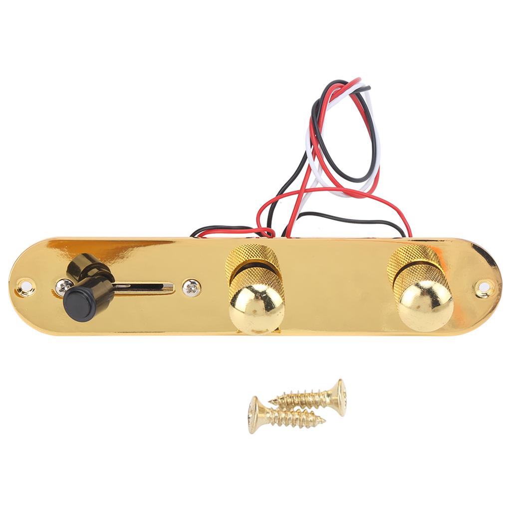 Guitar Control Plate Metal for TL Chrome Plated Prewired Circuit Board Replacement Accessories