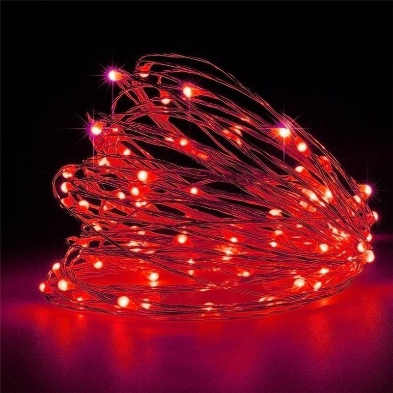 20M USB/Battery LED String Light Copper Silver Wire Garland Light Waterproof Fairy Lights For Christmas Wedding Party Decoration