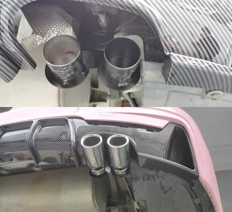 Quad Exhaust Tips for Modified BMW 3 & 4 Series 320GT330Li425M428 - Right Side Decor