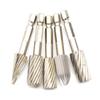 5 Pcs H.S.S. Burrs Rotary File 1/4"/6.35mm Rotary Rasp Cutte for DIY Woodworking