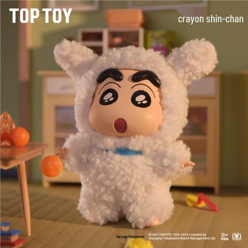 TOPTOY Crayon Shin-chan Blind Box Dress-up Vinyl Plush Doll - Cute Gift Toy Ornament for Girls