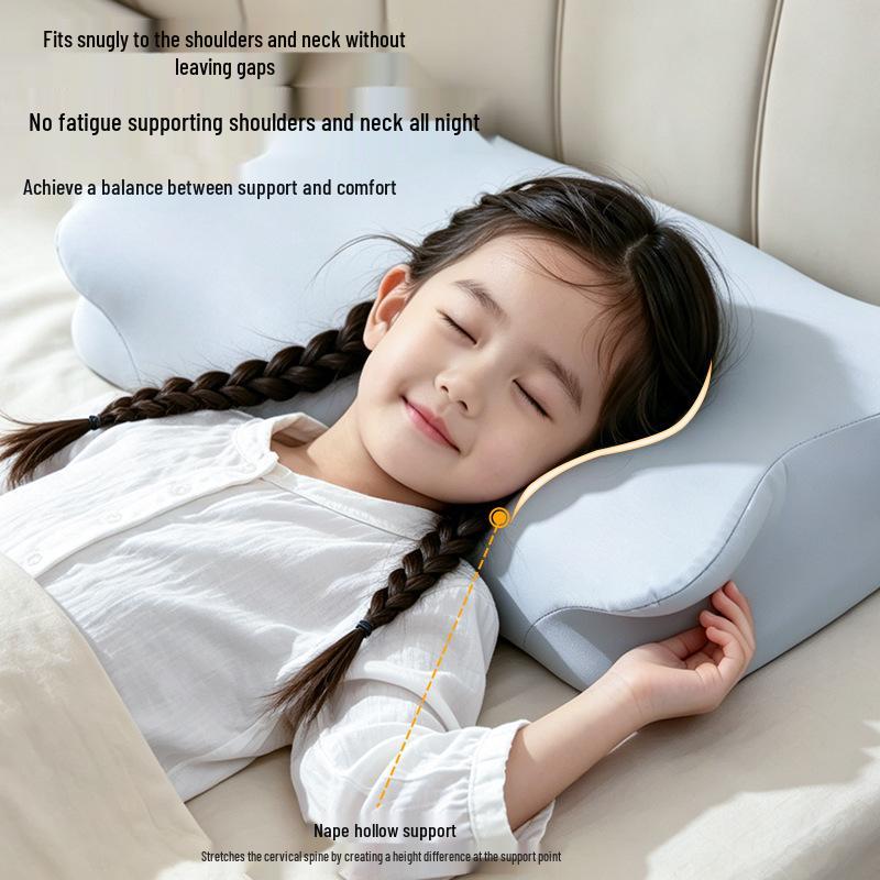 Children's Memory Foam Neck Pillow: Cervical Protection for Ages 1-6