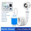 Pompa Doccia da Campeggio Portatile con Display Digitale 4000mAh Pompa Doccia Elettrica Ricaricabile Migliorata Campeggio Spiaggia Dormitorio