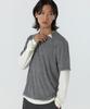 JUAN HOMME Half Layered Long Sleeve (Grey)
