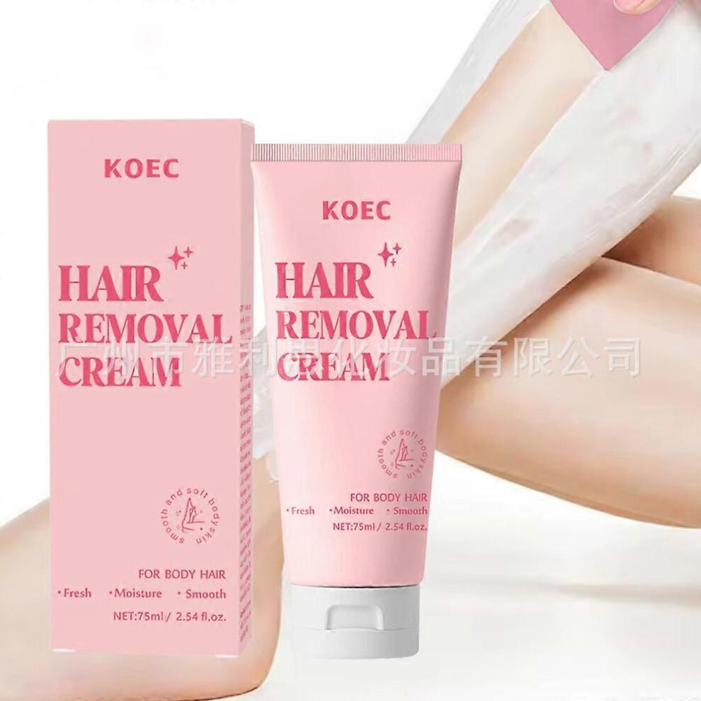 (3 pièces)Crème dépilatoire pour visage et corps 75ml Hypoallergénique Sans douleur Épilation pour hommes Femmes