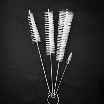 4Pcs/Set Nylon Bristles Kettle Spout Brushes Deep Clean Multi-Purpose Teapot Mouth Brush Flexible Icing Piping Nozzle Brush