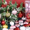 12Pcs 4.5CM Christmas Balls Decorations Christmas Tree Ornaments Ball Hanging Pendants Home Party Decor New Year Navidad Decor