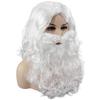Santa Claus Costume Wig & Beard Set - White Christmas Cosplay