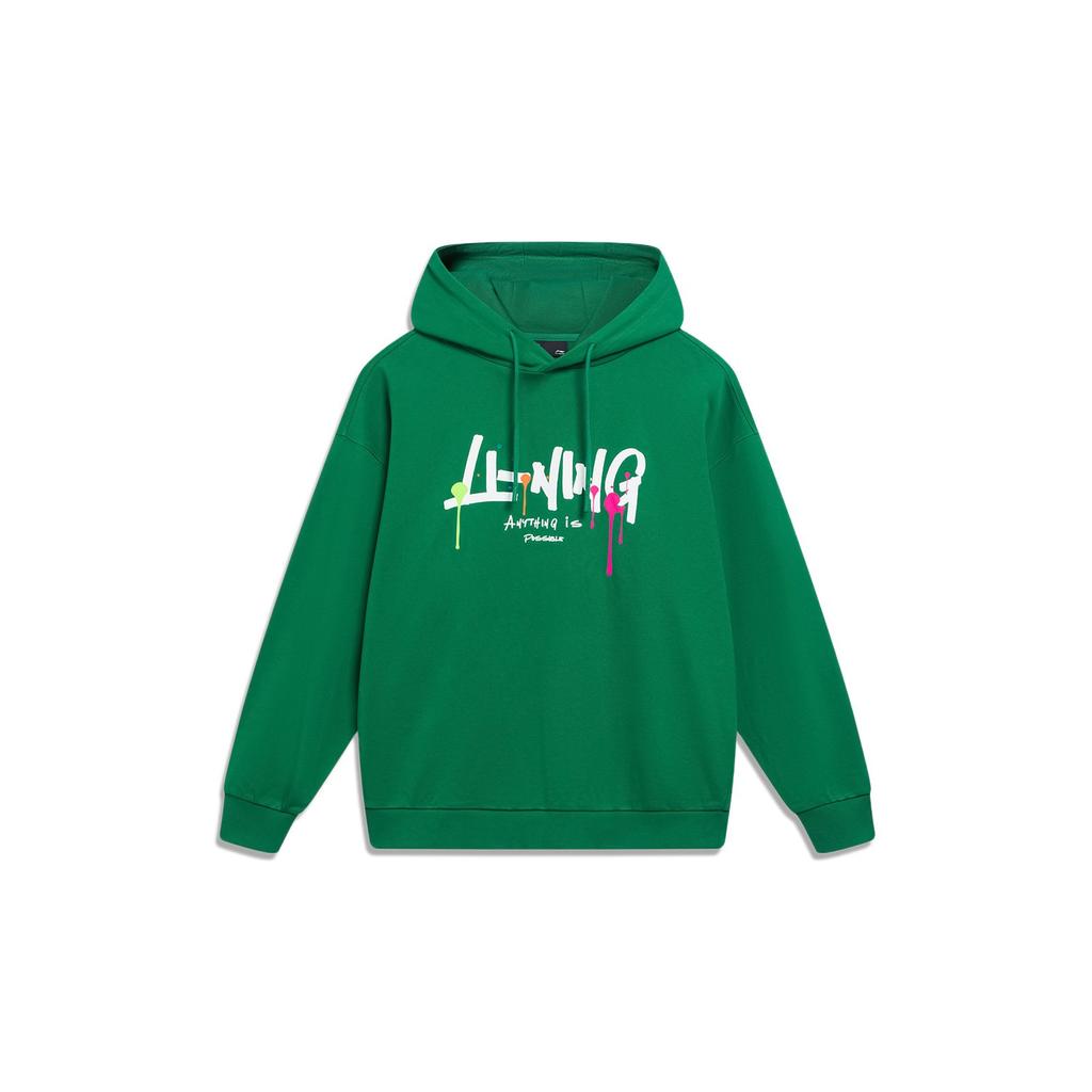Li Ning Sports Fashion Collection Sweatshirt Unisex Cool Pine Green AWDT559-3