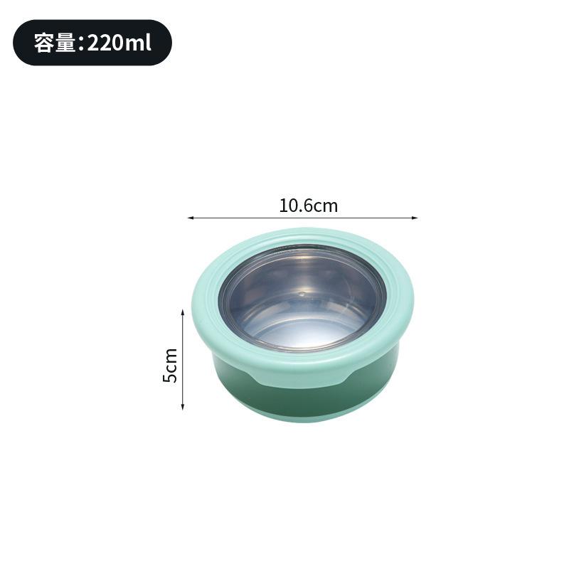 

Круглый/прямоугольный герметичный ланч-бокс из нержавеющей стали с крышкой, кухонный контейнер для хранения еды Bento, холодильник, коробка для хранения свежих продуктов