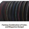 Universal Car Steering Wheel Cover, Anti-Slip Leather Steering Black with Blue