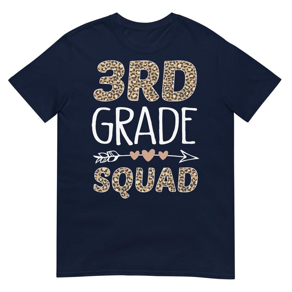 3rd Grade Squad Leopard Teacher Student TShirt S