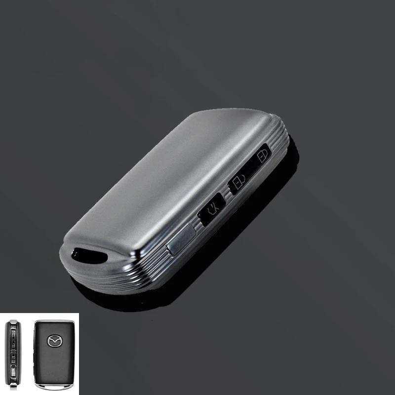 

Hot Interior Mouldings TPU Soft Car Remote Key Case Cover Shell Protector Fob For Mazda 3 CX30 Alexa CX-4 CX-30 CX3 CX5 CX-3 CX8 сірий