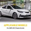 For 2009-2013 6PCS Corolla Toyota Piano Black Posts Pillar Trim Door Cover Kit D