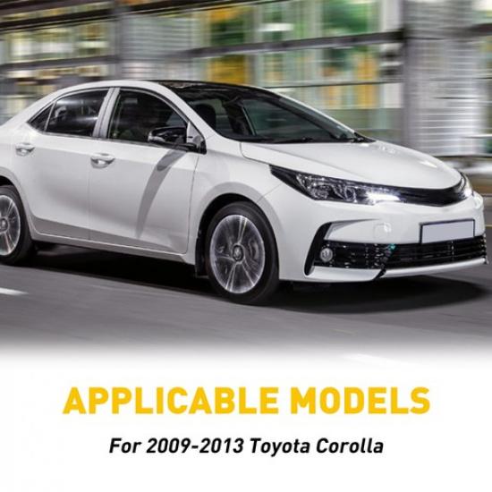 For 2009-2013 6PCS Corolla Toyota Piano Black Posts Pillar Trim Door Cover Kit D