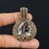 Natural Tree Of Life Sage Amethyst Gemstone Copper Wire Wrap Pendant 2.17" r2s38