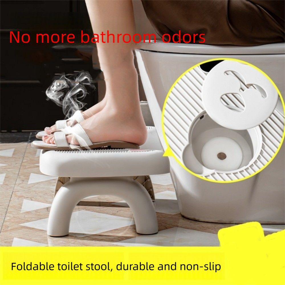 Foldable Folding Toilet Footstool Ergonomic Toilet Seat Under Desk Footrest Kids Potty Chair
