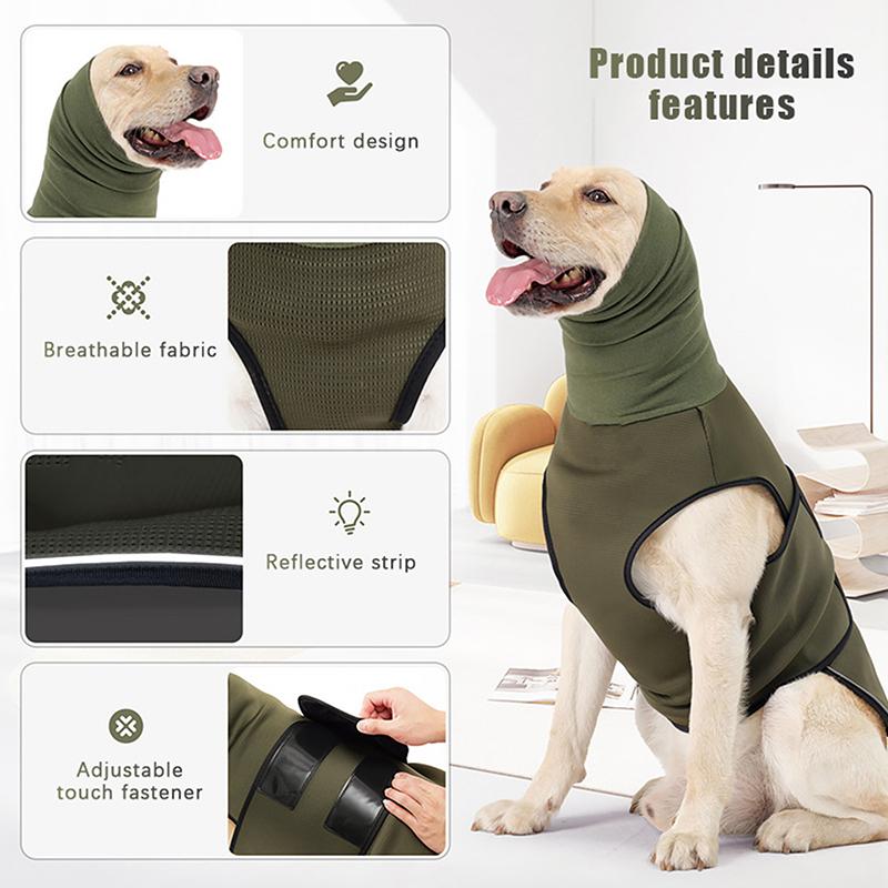 Dog Anxiety Vest And Coat, Vet Visits And Separation - Keep Pet Calm, Dog Jacket For Thunder, Fireworks, Anti Anxiety Vest