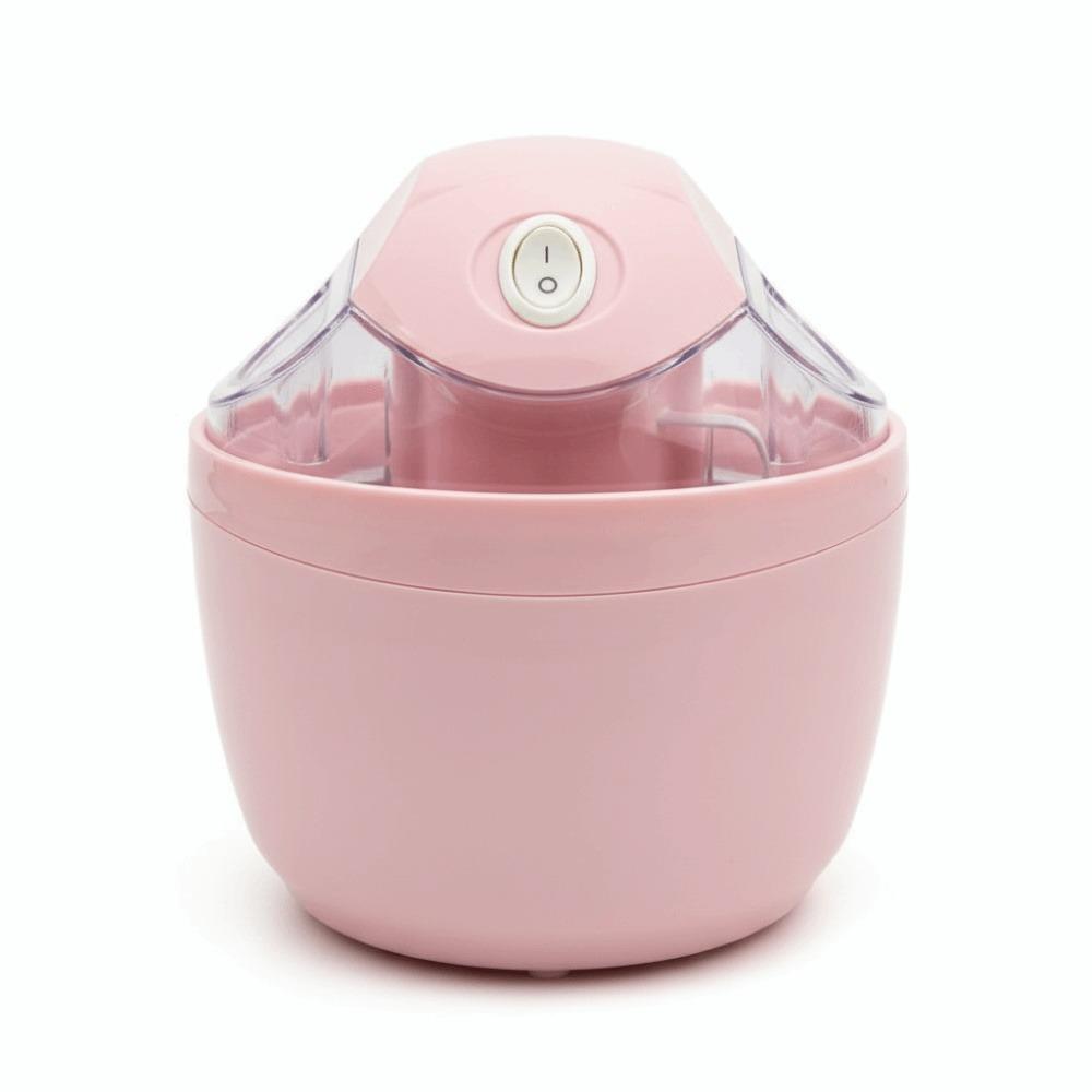 

500ml Capacity Electric Ice Cream Maker Household Electric Smoothie Machine Children Use EU Plug рожевий