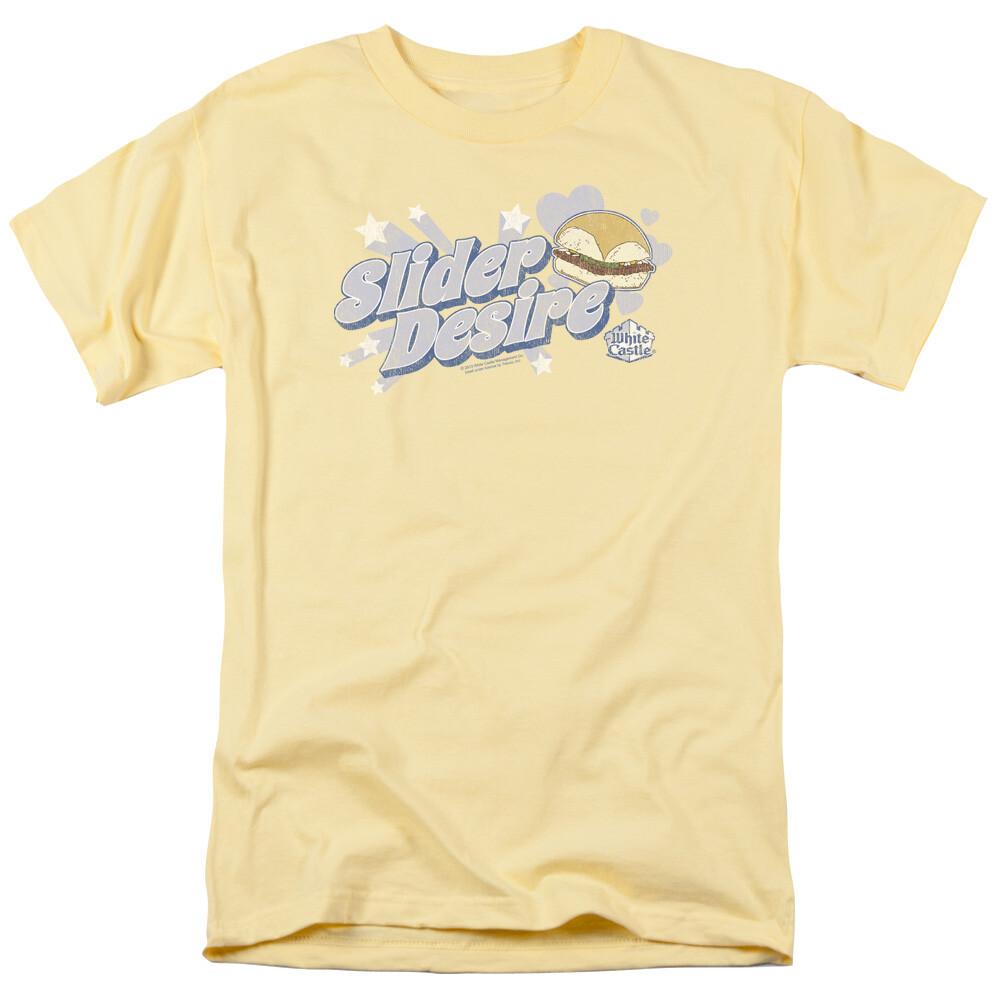 White Castle Slider Desire T Shirt Mens Licensed Hamburger Tee Banana M