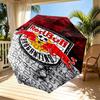 RB Leipzig Print Automatic Open Close Umbrella, Portable Foldable Umbrella, for Outdoor Commute Camping Trip, Ideal Birthday Gift