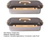 Stainless Steel Crisper Box with Date Lid Leak-Proof Food Storage Box Food Grade Refrigerator Preservation Box for Pickles Fruits Snacks Leftovers