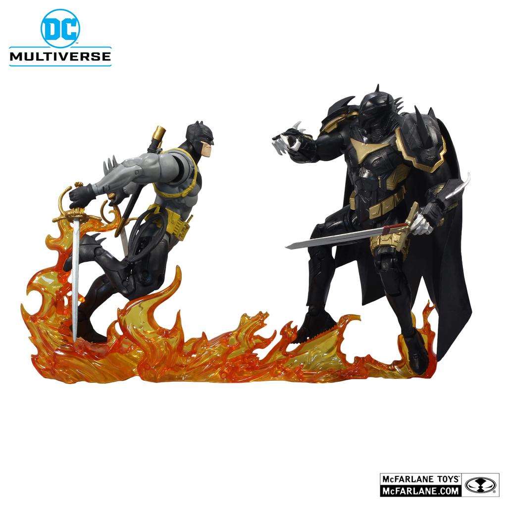 DC Multiverse DC Comics Curse of the White Night Batman vs 7 Inch Action Figure Black Batman/Azrael