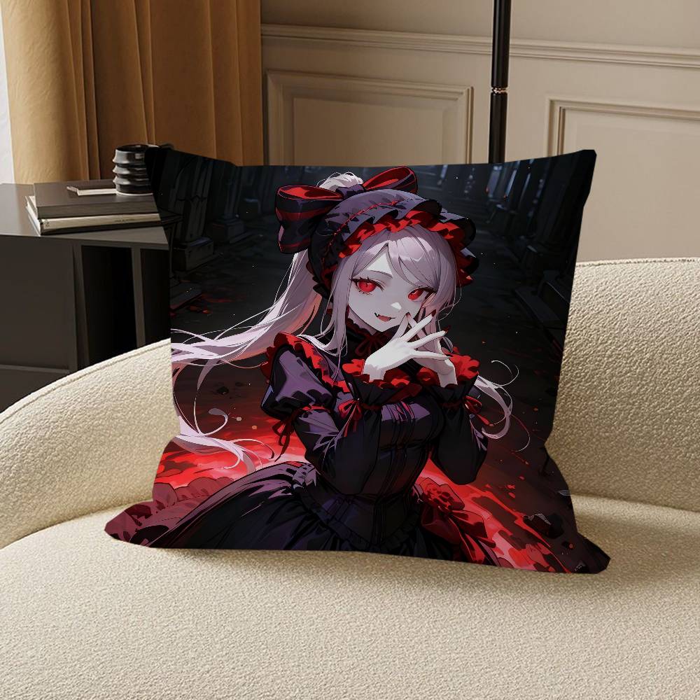 Anime S-Shalltear-Bloodfallen Cushion Cover Car Throw Pillow Case For Sofa Car Christmas Gift 40x40cm 45x45cm