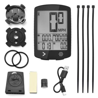 Bike Odometer and Speedometer Wireless Bike Computer High Clear LCD IPX6 Waterproof 30 Hour Battery Type C Charge