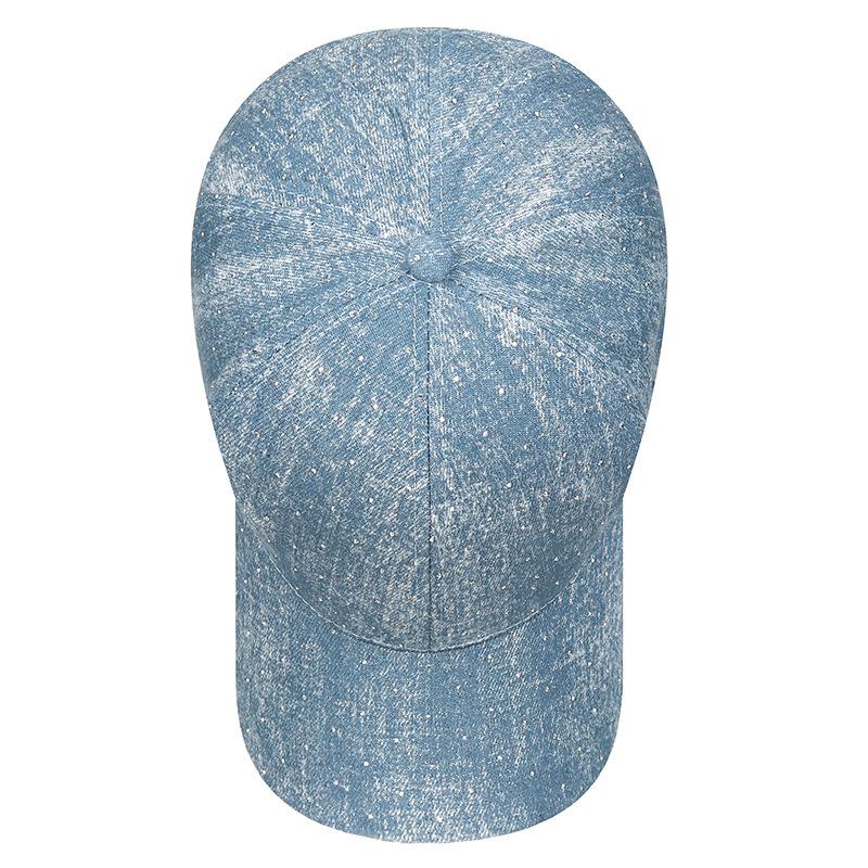 Northwood High Quality Denim Cotton Baseball Caps for Men Women Hip Hop Hat Small Diamond Hip Hop Denim Baseball Hat Blue Trucker Hats