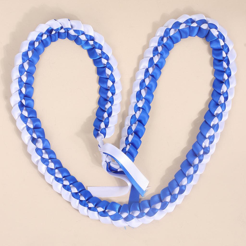 Internet celebrity graduation celebration honors two-color ribbon garland handwoven choker temperament ribbon necklace