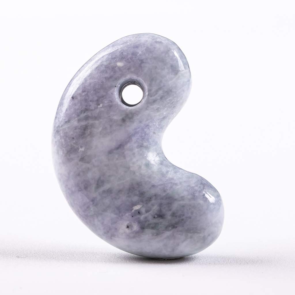 Itoigawa Natural Jadeite Japanese National Jomon Power Stone Jadeite Workshop Special Paulownia Wood Quality Guarantee MT0773 Magatama, Lavender,
