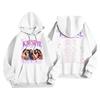 Unisex Lightweight Long-Sleeve Printed Hooded Pullover Sweatshirt