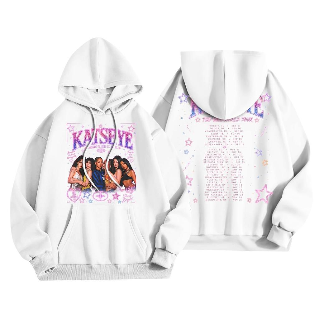 Unisex Lightweight Long-Sleeve Printed Hooded Pullover Sweatshirt