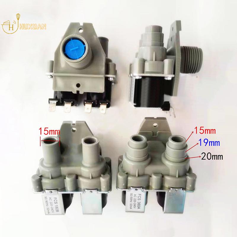 Universal Double-head Water Inlet Valve, Automatic Washing Machine Double Coarse Mouth Solenoid Valve