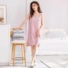 Summer Nightgown with Chest Pad - Plus Size, Lightweight, Cool Vest Style Loose Dress for Women