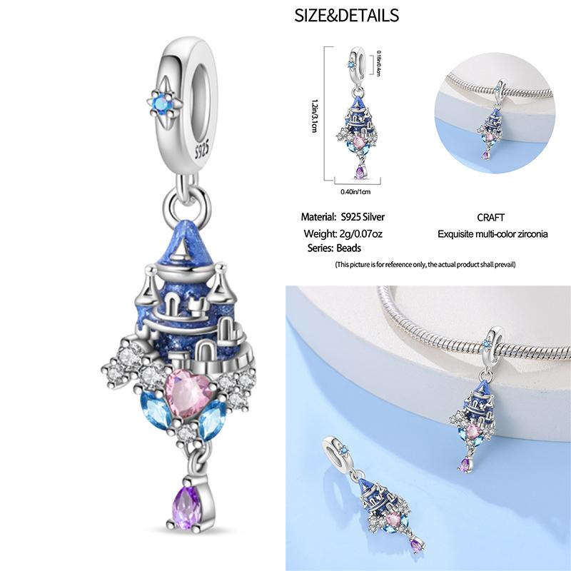 100% Copper Exquisite Tarot Cards Bracelet Pendants Blood Red Fire Snake Rose Charms Beads Diy Jewelry For Women