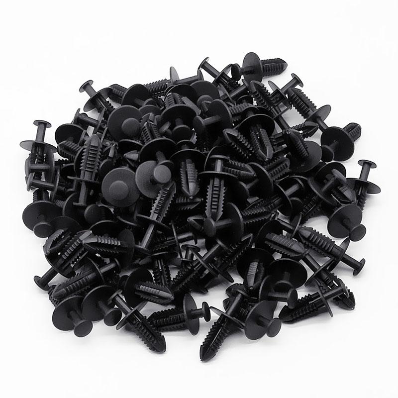 100x Trunk Screw Rivets Set Car Bumper Fender Fastener Clips For Opel Messer