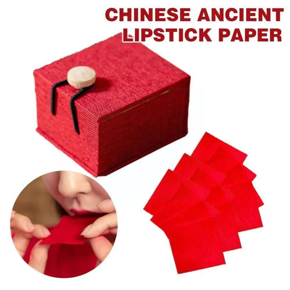 Traditional Lip Gloss Paper Red Velvet Lipsticks Paper Ancient Chinese Lipstick Paper Wedding