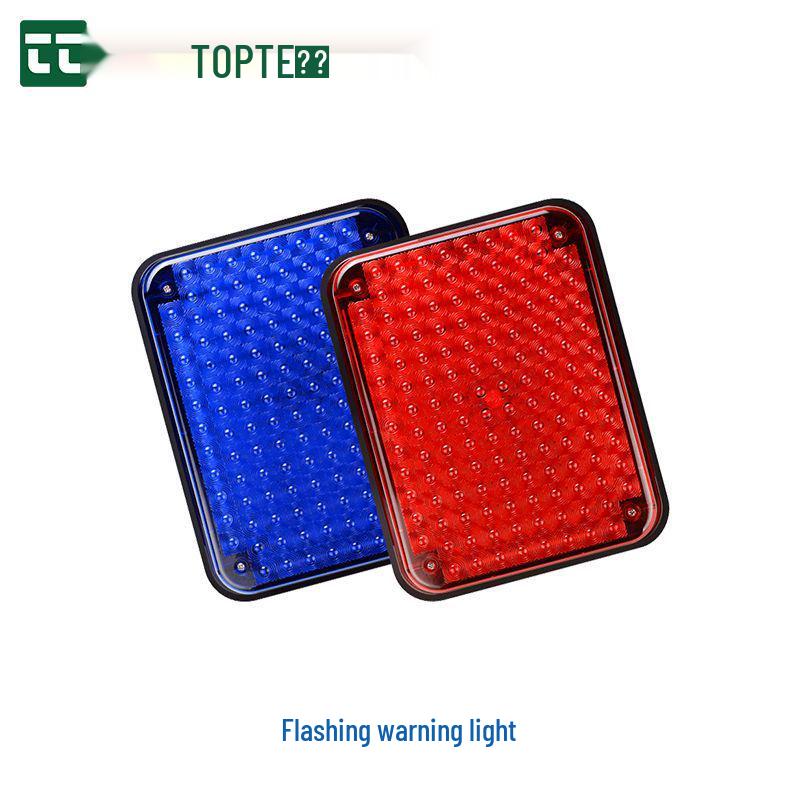 

High-Brightness Kiosk LED Strobe Lights: Dual Flashing Warning Lights for Construction and Tow Trucks, 12V. Blue 12V