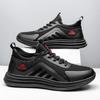 Men's shoes comfortable straps casual shoes trendy round head light breathable men's sports shoes