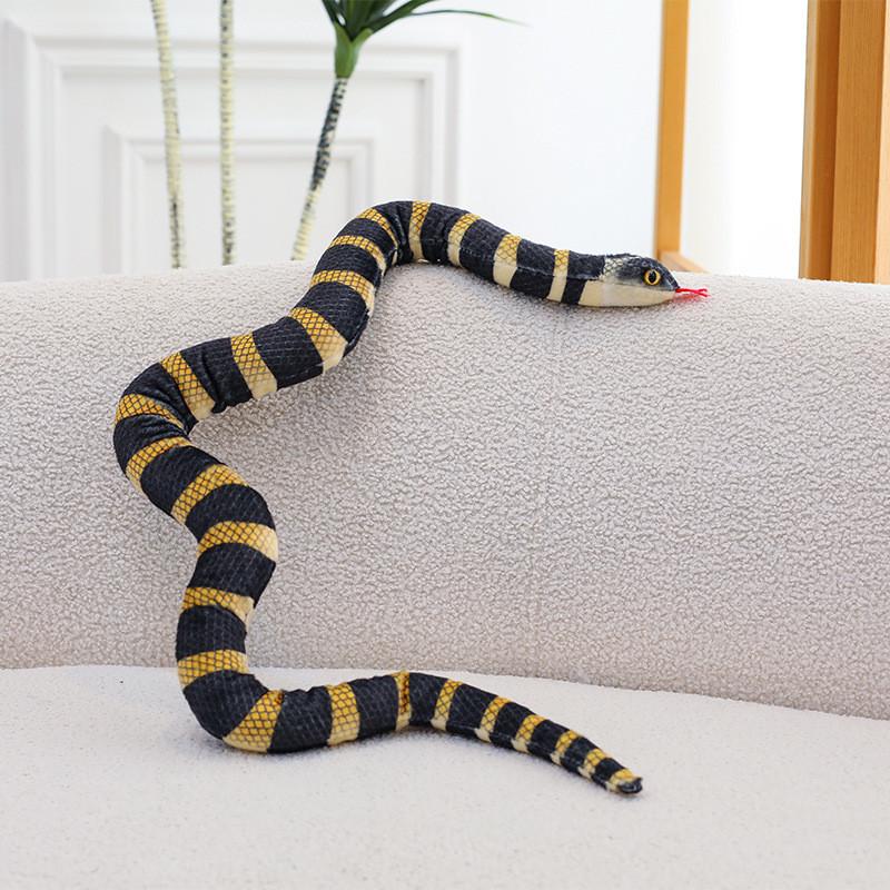 Snake Plush Toy With Realistic Design For Kids And Adults Gift Collectible
