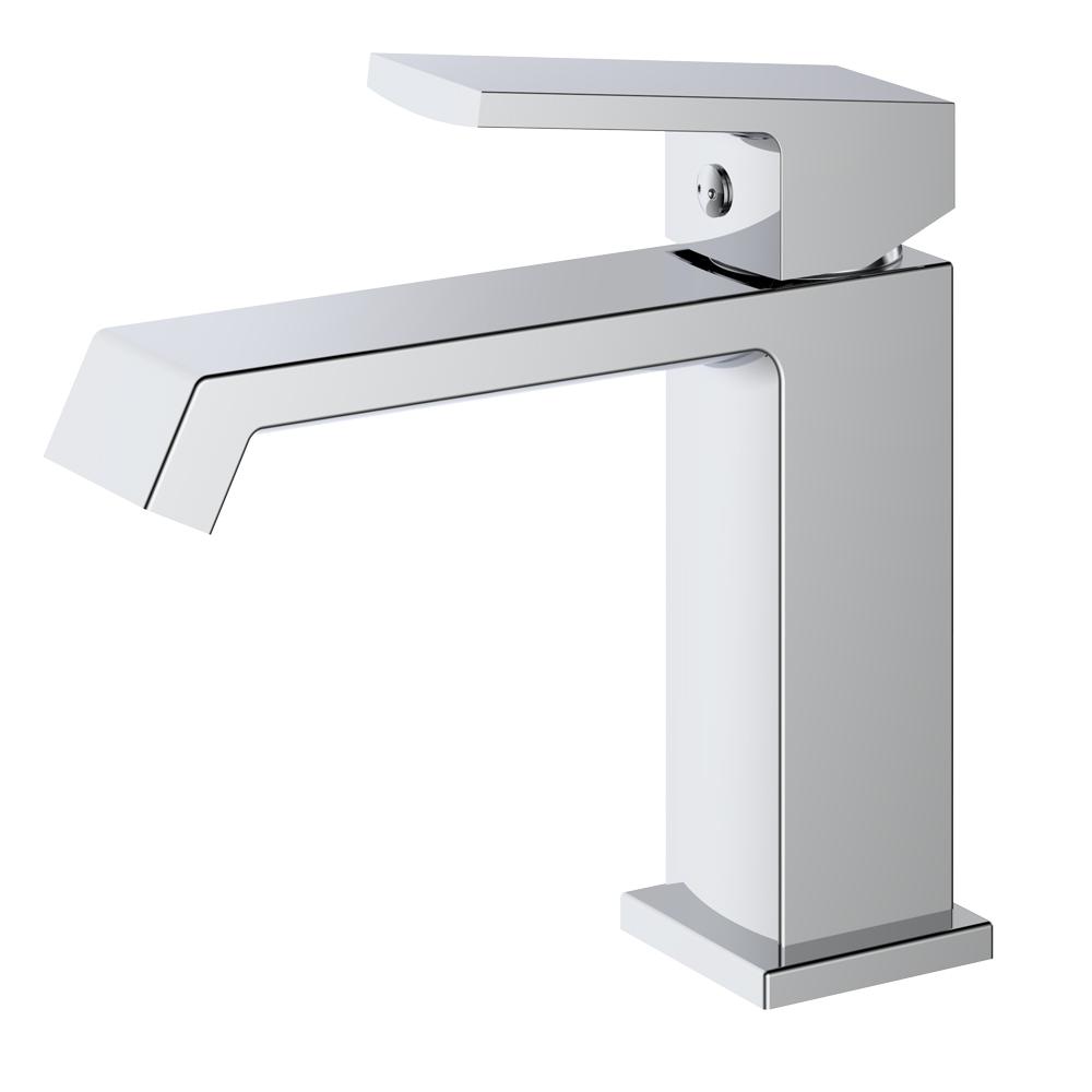 Contemporary Design Chrome Brass Bathroom Sink Mixer Tap Hot and Cold Basin Faucet (as the picture,Polished)