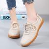 Spring Tai Chi Shoes for Women's Cow Leather Soft Beef Tendon Sole Martial Arts Shoes for Autumn Tai Chi Practice Shoes for Women's Sports Shoes
