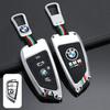 YABBF1 For BMW New 2025 Zinc Alloy Silica Gel Car Key Case Full Cover for BMW X1 X3 X4 X5 F15 X6 F16 G30 7 Series G11 F48 F39 520 525 F