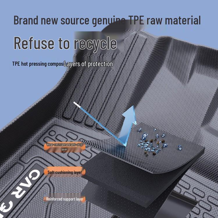 Chery Tiggo 8L TPE Floor Mats - Full Coverage for 5/7 Seaters