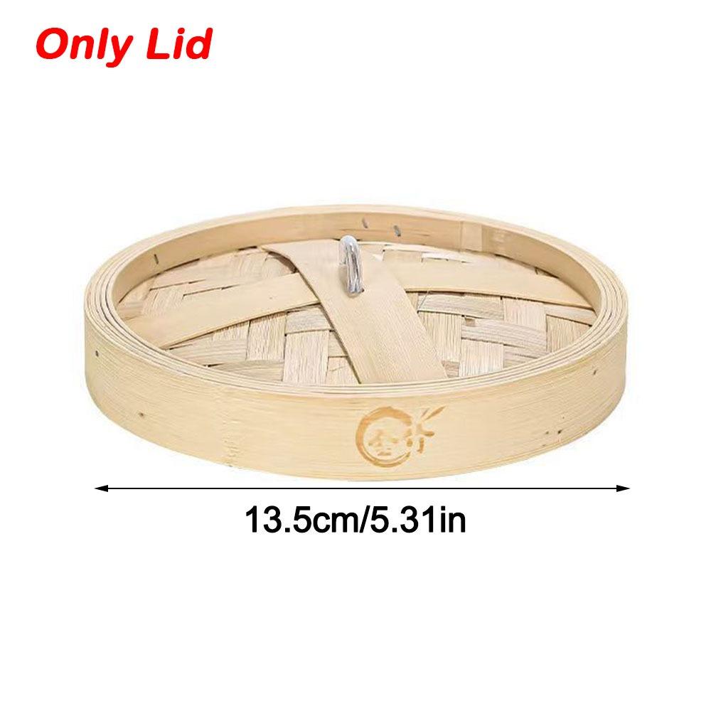 Neuer Handgefertigter Bambus-Dämpfer Stapelbar mit Deckel Dämpfkorb Große Kapazität Küchengeschirr Zum Dämpfen von Klebreis