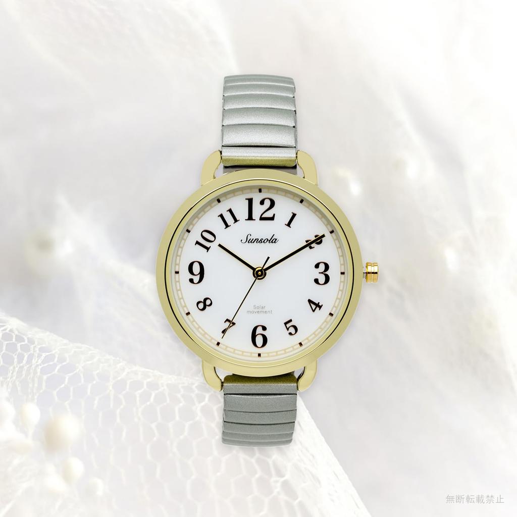 Fieldwork Analog Watch with Belt and Solar SO Sanija Women's Power, Gray, ASS177-1