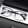 Semi Rimless Computer Clear Glasses Classic Anti Blue Light Blocking Glasses Men Women Square Ray Filter Eyeglasses Frame Goggle