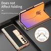 Protiskluzové matné kožené pouzdro na stojan pro Samsung Galaxy Z Fold 4 5g Fold4 Fold3 Fold 2 3 Fold2 Ochranná pouzdra z tvrzeného skla proti klepání